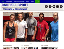 Tablet Screenshot of barbell-sport.com
